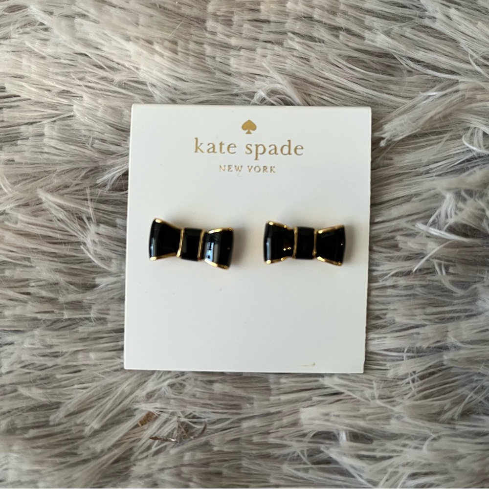 Kate spade Black Bow Earrings